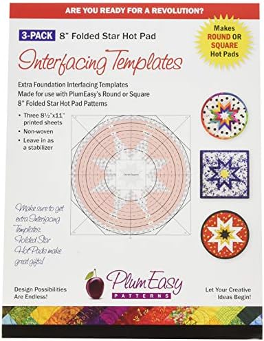 PlumEasy Patterns Hot Pad Interfacing Templates 3-Pack